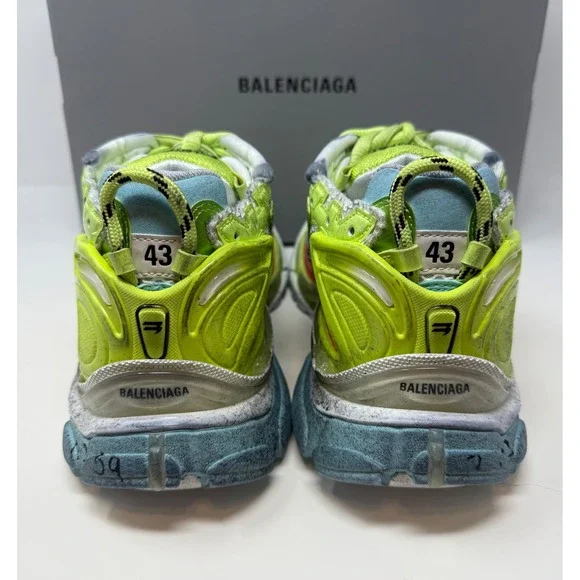 Balenciaga Marathon Runner Sneaker Yellow Unreleased Demna Size 10 US 43 EU - Picture 5 of 10